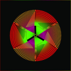 abstract background with colorful arrows