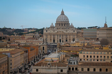 Fototapeta na wymiar St. Peter´s Basilica in Vatican, Rome. Italy