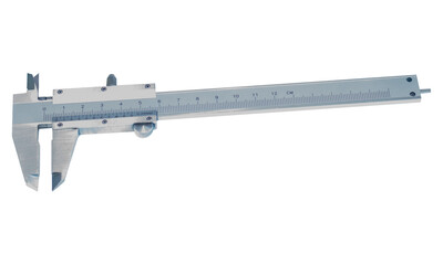 Vernier caliper isolated on white background