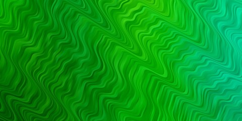 Fototapeta premium Light Blue, Green vector background with curves. Colorful illustration with curved lines. Template for your UI design.