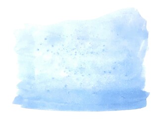 Vector watercolor background pale blue smear, stock illustration for design and decor, white background, banner, template, poster, card