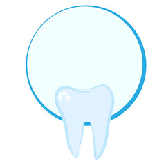 Tooth shaped logo for a dentist conpany