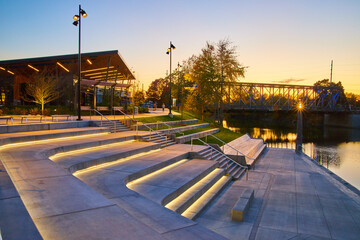 Promenade Park empty Fort Wayne Indiana © Nicholas J. Klein