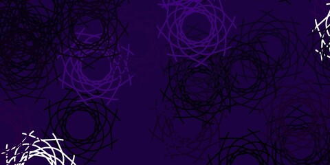 Light Pink vector background with random forms.