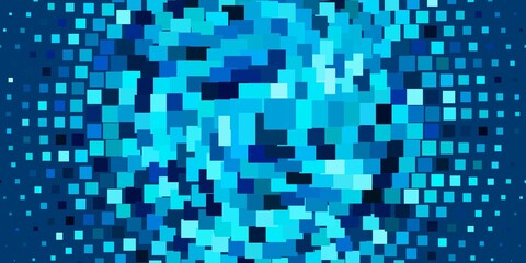 Light BLUE vector background in polygonal style. Rectangles with colorful gradient on abstract background. Design for your business promotion.