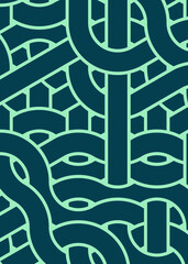 Colour Hexagon Tile Connection art background design illustration