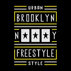 Brooklyn. Retro illustration.