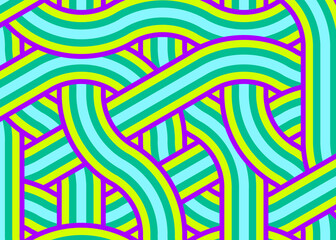 Colour Hexagon Tile Connection art background design illustration