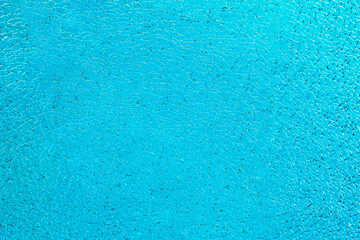 Pattern of fine blue split tempered glass, triplex.