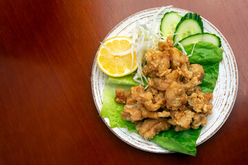 Japanese typical food Fried Chicken Tori karaage