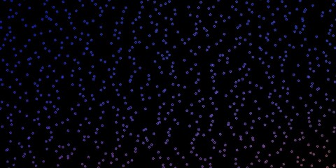 Dark Blue, Yellow vector pattern with abstract stars. Decorative illustration with stars on abstract template. Pattern for new year ad, booklets.