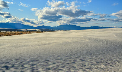 Gypsum sand dunes, White Sands National Monument, New Mexico, USA