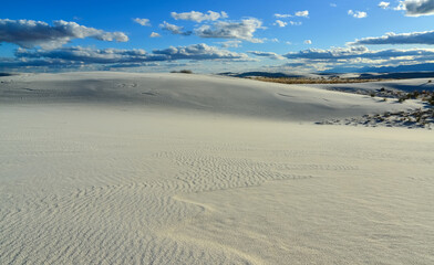 Gypsum sand dunes, White Sands National Monument, New Mexico, USA