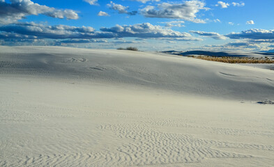Gypsum sand dunes, White Sands National Monument, New Mexico, USA