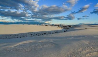Gypsum sand dunes, White Sands National Monument, New Mexico, USA
