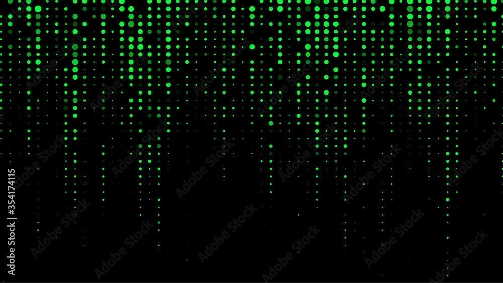 Poster matrix abstract glitch green background. abstract green vector illustration.