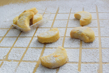 Kue Putri Salju or snow princess cookies, is indonesian cookies, very popular to celebrate ied fitr/eid mubarak