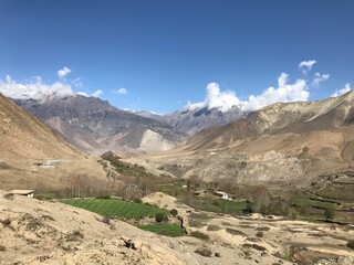 mountain landscape in the himalayas