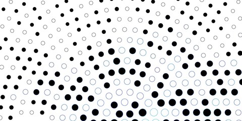 Dark BLUE vector template with circles. Colorful illustration with gradient dots in nature style. New template for a brand book.