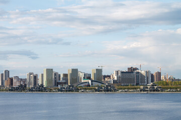 view of the city of Kazan on a summer day