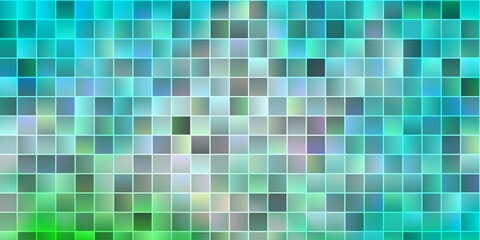Light Blue, Green vector texture in rectangular style.