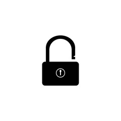 padlock icon logo vector
