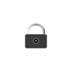 padlock icon logo vector