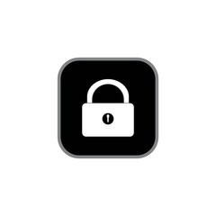 padlock icon logo vector