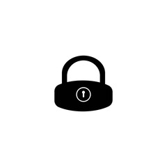 padlock icon logo vector