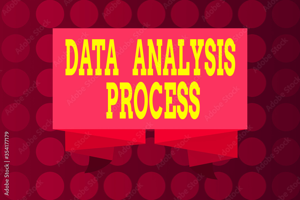 Poster word writing text data analysis process. business photo showcasing build a dashboard and analyze wit