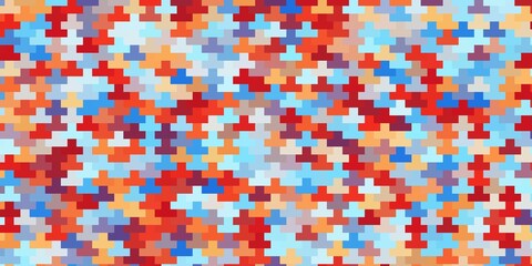 Light Blue, Red vector background with rectangles. Abstract gradient illustration with colorful rectangles. Pattern for commercials, ads.