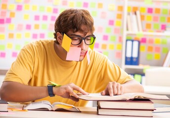 Student preparing for exams with many conflicting priorities
