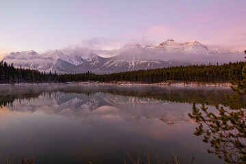 Sunset Over the Majestic Misty Mountain