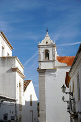 typical Portuguese church in the old town of Lagos in the Algarve