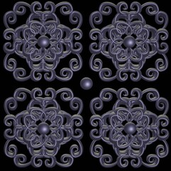 3d image. Abstraction. Ornament 