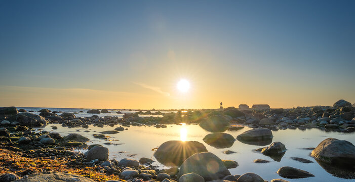 sunrise over the lighthouse 