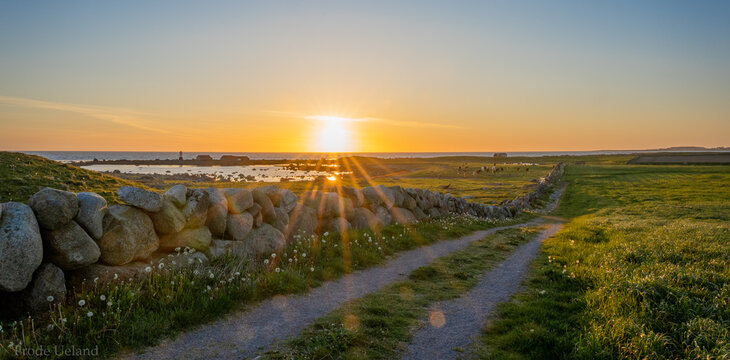 sunset over the Sea at Jaeren 