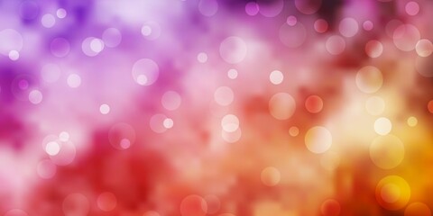 Fototapeta premium Light Purple, Pink vector texture with disks. Colorful illustration with gradient dots in nature style. New template for a brand book.