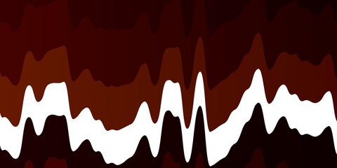 Dark Orange vector texture with circular arc. Colorful illustration with curved lines. Smart design for your promotions.