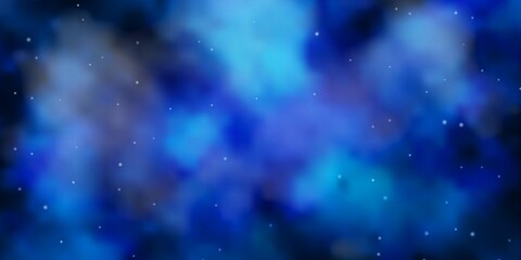 Light BLUE vector texture with beautiful stars. Modern geometric abstract illustration with stars. Best design for your ad, poster, banner.