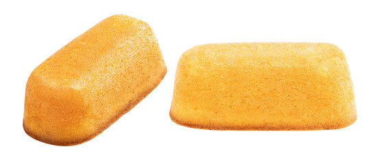 Sponge cake. isolated on white background. Clipping path