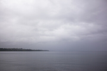 Lake Llanquihue during rainy day
