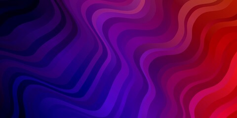 Obraz premium Dark Multicolor vector layout with circular arc. Colorful geometric sample with gradient curves. Template for your UI design.