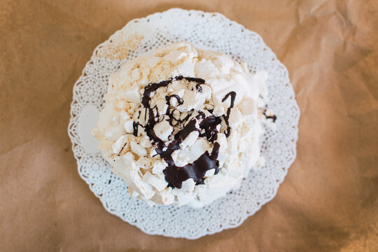 close up de postre dulce chaja