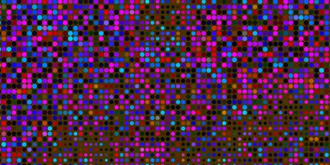 Dark Multicolor vector background with circles. Modern abstract illustration with colorful circle shapes. Design for your commercials.