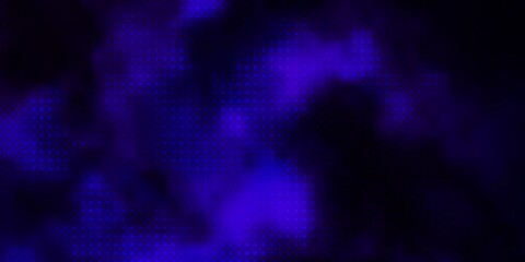 Dark Purple vector backdrop with dots. Colorful illustration with gradient dots in nature style. Pattern for wallpapers, curtains.