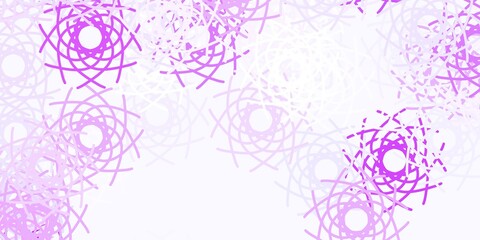 Light Purple vector backdrop with chaotic shapes.