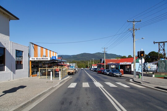 Rosebery, Tasmania: April , 2019: The Bake House On Main Street In Small Town Tasmania. Rosebery Is Located On The A10 Murchison Highway Between Zeehan And Tullah.