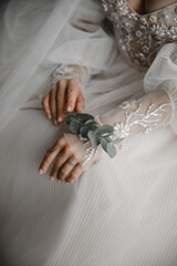wedding, bride, hand, woman, dress, hands, love, white, ring, holding, fingers, couple, beauty, marriage, beautiful, celebration, garter, married, nail, human, groom, lace, people, finger, belly