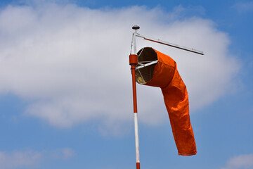 Bright Orange Airport Wind Indication Sock, Pretoria, South Africa